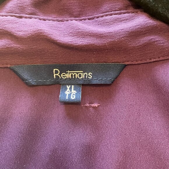 Purple Button Down Dress Shirt Long Sleeves Reitman's XL - Picture 5 of 7